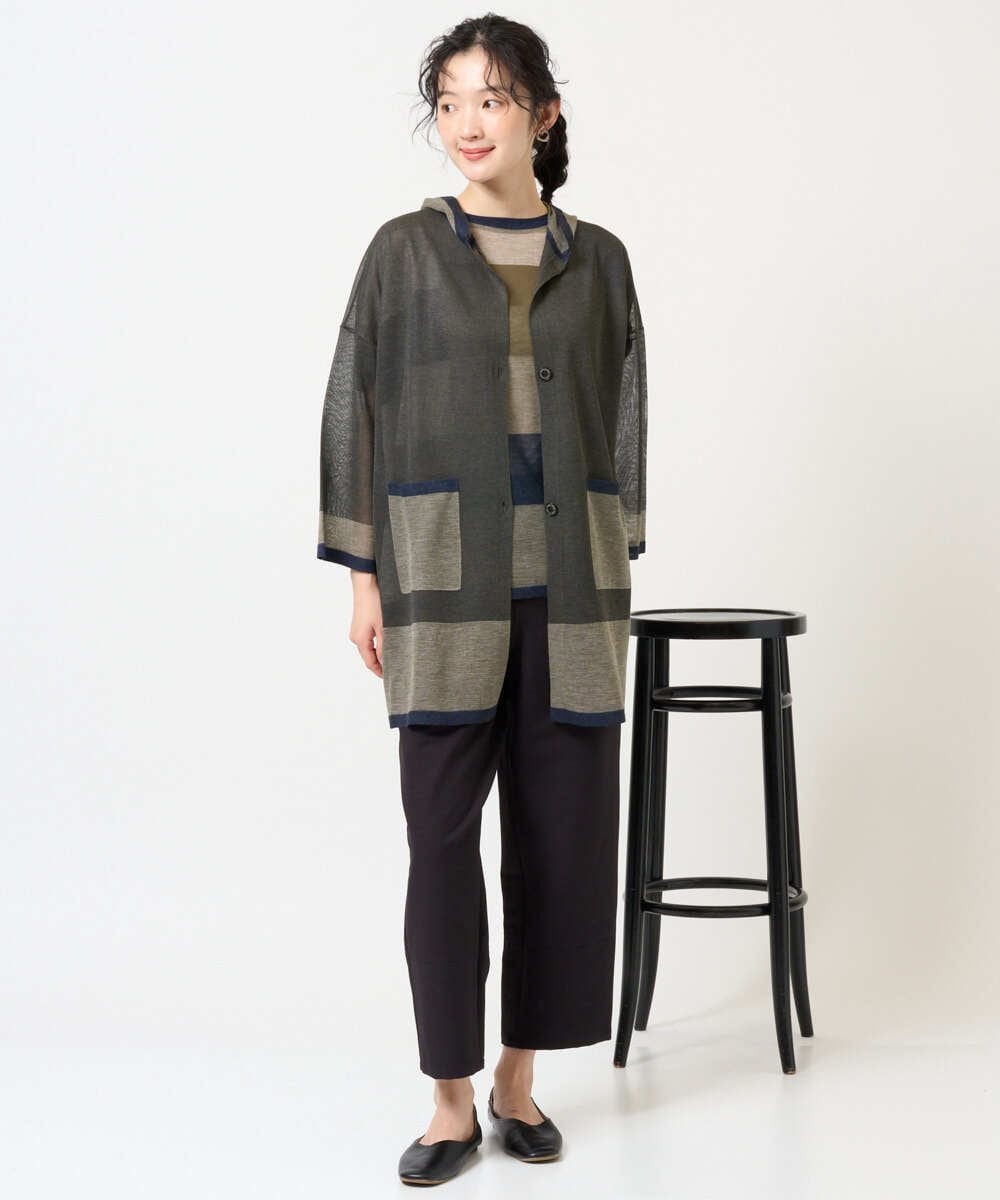 NGFGE50250 GIANNI LO GIUDICE(ジャンニ ロ ジュディチェ) [洗える]LEVITAサマーニット マスタード