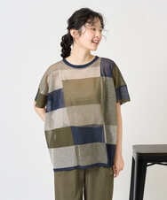 NGFGE50250 GIANNI LO GIUDICE(ジャンニ ロ ジュディチェ) [洗える]LEVITAサマーニット ネイビー