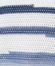 NGFGF40230 GIANNI LO GIUDICE(ジャンニ ロ ジュディチェ) カスリボーダーニットベスト ネイビー