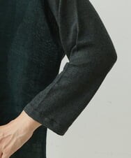 NGFGS40290 GIANNI LO GIUDICE(ジャンニ ロ ジュディチェ) [洗える]異素材ミックスニット カーキ