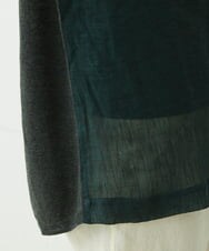 NGFGS40290 GIANNI LO GIUDICE(ジャンニ ロ ジュディチェ) [洗える]異素材ミックスニット カーキ