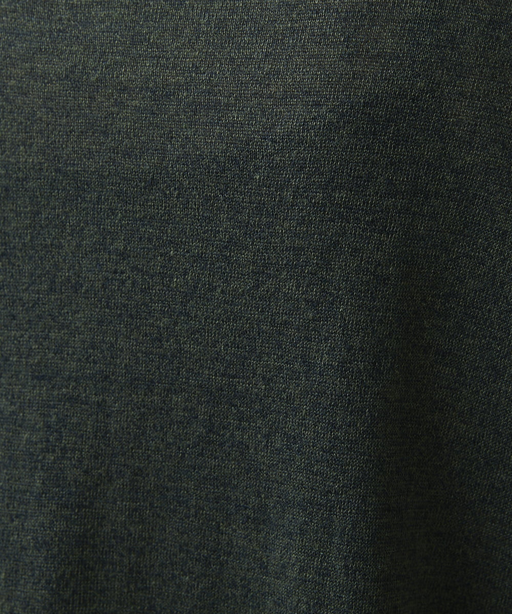 NGFGS40290 GIANNI LO GIUDICE(ジャンニ ロ ジュディチェ) [洗える]異素材ミックスニット カーキ