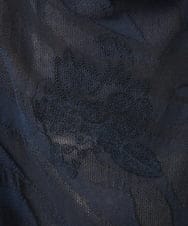 NGFGV42230 GIANNI LO GIUDICE(ジャンニ ロ ジュディチェ) [洗える]ウェーブプレーティング刺繍ニット ネイビー