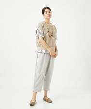 NGFJB01180 GIANNI LO GIUDICE(ジャンニ ロ ジュディチェ) [洗える]Peメッシュニット ベージュ
