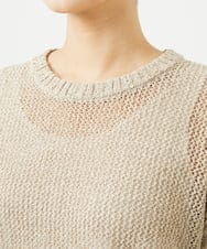 NGFJB01180 GIANNI LO GIUDICE(ジャンニ ロ ジュディチェ) [洗える]Peメッシュニット ベージュ
