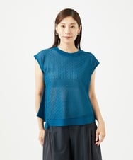 NGFJB10230 GIANNI LO GIUDICE(ジャンニ ロ ジュディチェ) [洗える]Levitaニットベスト ブルー