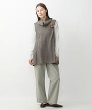 NGFJS30230 GIANNI LO GIUDICE(ジャンニ ロ ジュディチェ) [洗える・日本製]ジゼルホールガーメントニット グレー