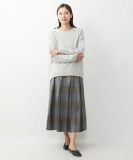 NGFJS30230 GIANNI LO GIUDICE(ジャンニ ロ ジュディチェ) [洗える・日本製]ジゼルホールガーメントニット グレー