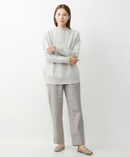 NGFJS31250 GIANNI LO GIUDICE(ジャンニ ロ ジュディチェ) [洗える・日本製]ジゼルホールガーメントニット グレー