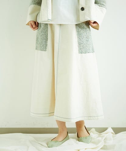 NGGEF12330 GIANNI LO GIUDICE 綿麻ニットスカート