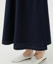 NGGEF12330 GIANNI LO GIUDICE(ジャンニ ロ ジュディチェ) 綿麻ニットスカート ブルー