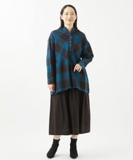 NGHAC42330 GIANNI LO GIUDICE(ジャンニ ロ ジュディチェ) ウールリファインガーゼスカート ブラウン