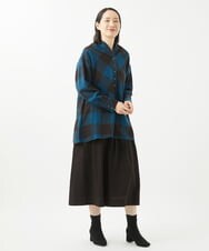 NGHAC42330 GIANNI LO GIUDICE(ジャンニ ロ ジュディチェ) ウールリファインガーゼスカート ブラウン