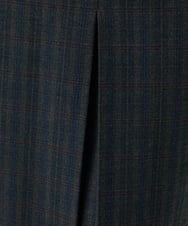 NGHAE21290 GIANNI LO GIUDICE(ジャンニ ロ ジュディチェ) [洗える]レーヨン混ストレッチチェックスカート チャコールブラウン