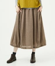 NGHAE36330 GIANNI LO GIUDICE(ジャンニ ロ ジュディチェ) リファインガーゼスカート ベージュ