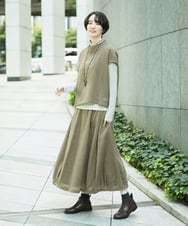 NGHAE36330 GIANNI LO GIUDICE(ジャンニ ロ ジュディチェ) リファインガーゼスカート ベージュ