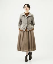 NGHAE36330 GIANNI LO GIUDICE(ジャンニ ロ ジュディチェ) リファインガーゼスカート ベージュ