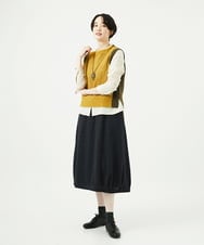 NGHAE36330 GIANNI LO GIUDICE(ジャンニ ロ ジュディチェ) リファインガーゼスカート ダークグレー