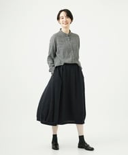 NGHAE36330 GIANNI LO GIUDICE(ジャンニ ロ ジュディチェ) リファインガーゼスカート ダークグレー