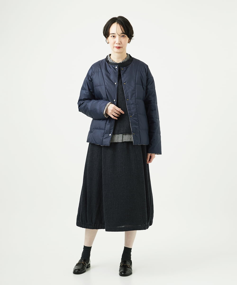 NGHAE36330 GIANNI LO GIUDICE(ジャンニ ロ ジュディチェ) リファインガーゼスカート ダークグレー