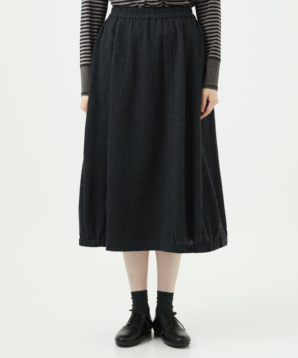 NGHAE36330 GIANNI LO GIUDICE(ジャンニ ロ ジュディチェ) リファインガーゼスカート ダークグレー