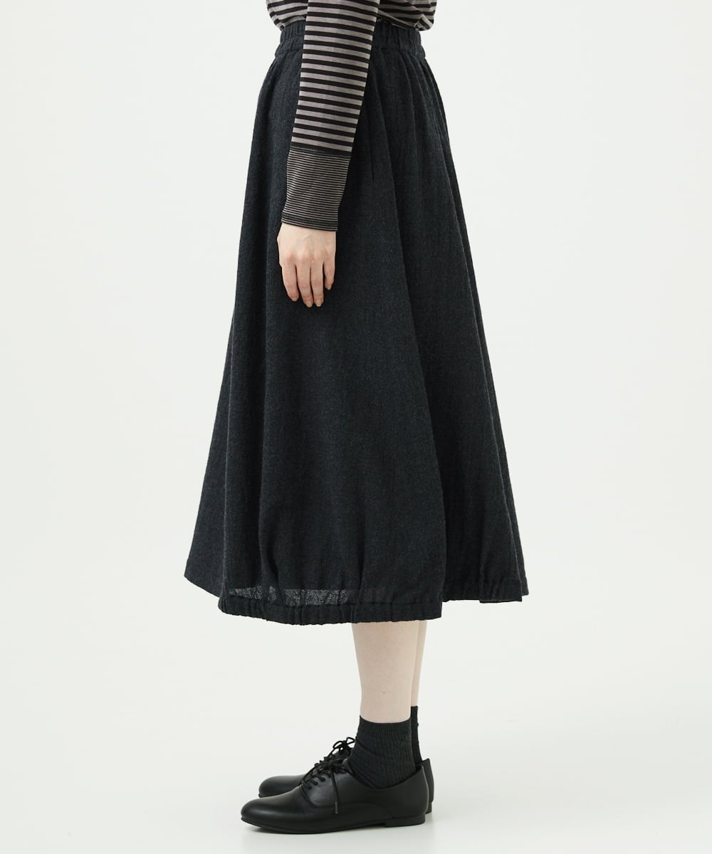 NGHAE36330 GIANNI LO GIUDICE(ジャンニ ロ ジュディチェ) リファインガーゼスカート ダークグレー