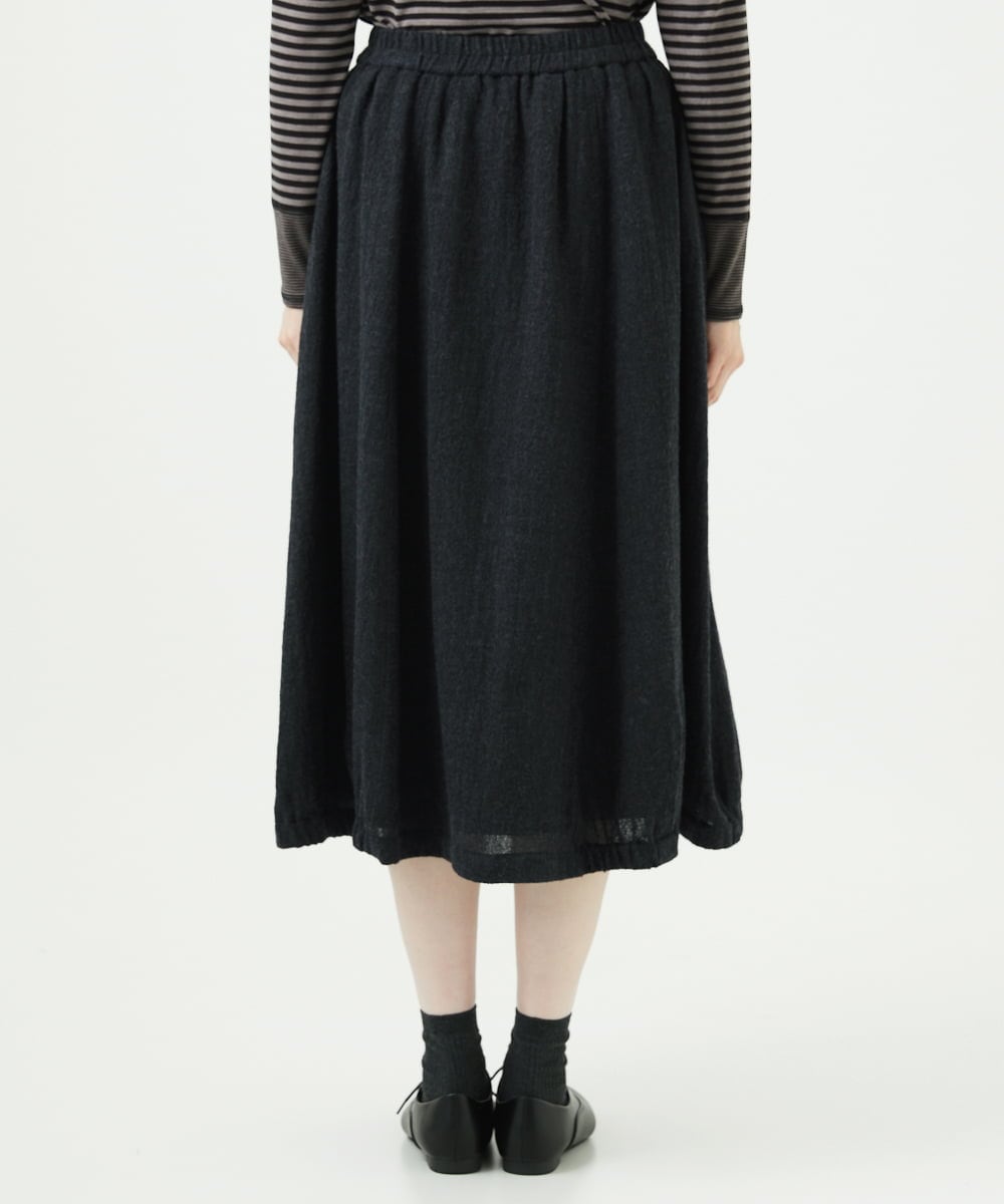 NGHAE36330 GIANNI LO GIUDICE(ジャンニ ロ ジュディチェ) リファインガーゼスカート ダークグレー