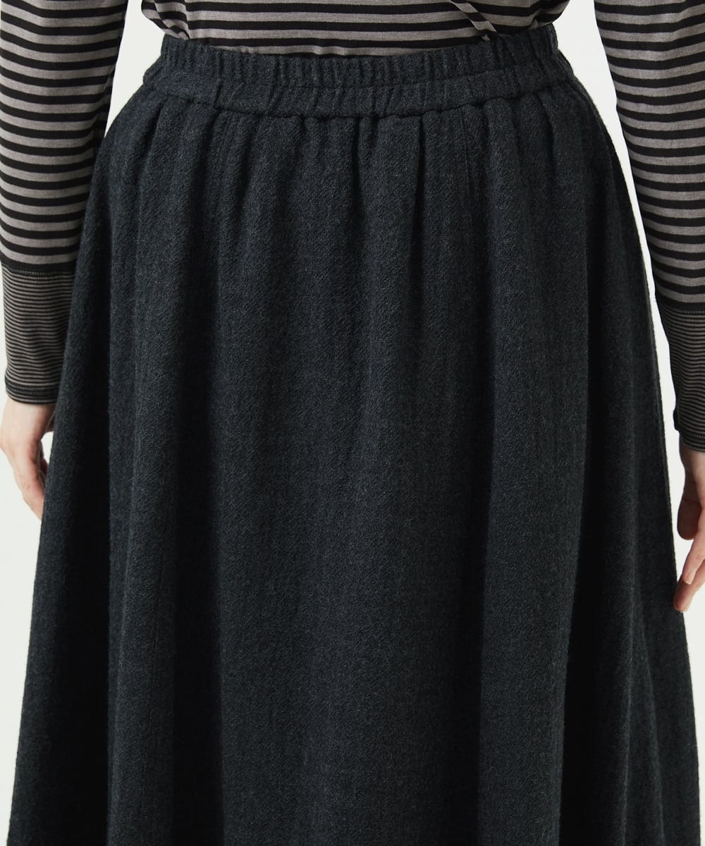 NGHAE36330 GIANNI LO GIUDICE(ジャンニ ロ ジュディチェ) リファインガーゼスカート ダークグレー