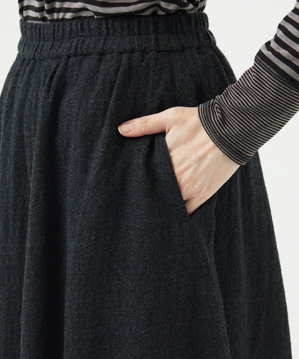 NGHAE36330 GIANNI LO GIUDICE(ジャンニ ロ ジュディチェ) リファインガーゼスカート ダークグレー