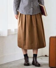 NGHAG20290 GIANNI LO GIUDICE(ジャンニ ロ ジュディチェ) [洗える・日本製]LIMONTAハイマルチタフタスカート ベージュ