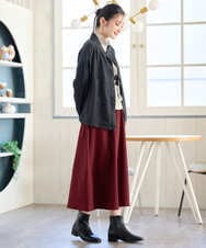 NGHAH36270 GIANNI LO GIUDICE(ジャンニ ロ ジュディチェ) [洗える・日本製]2WAYツイル裏起毛スカート ベージュ