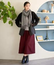 NGHAH36270 GIANNI LO GIUDICE(ジャンニ ロ ジュディチェ) [洗える・日本製]2WAYツイル裏起毛スカート ベージュ