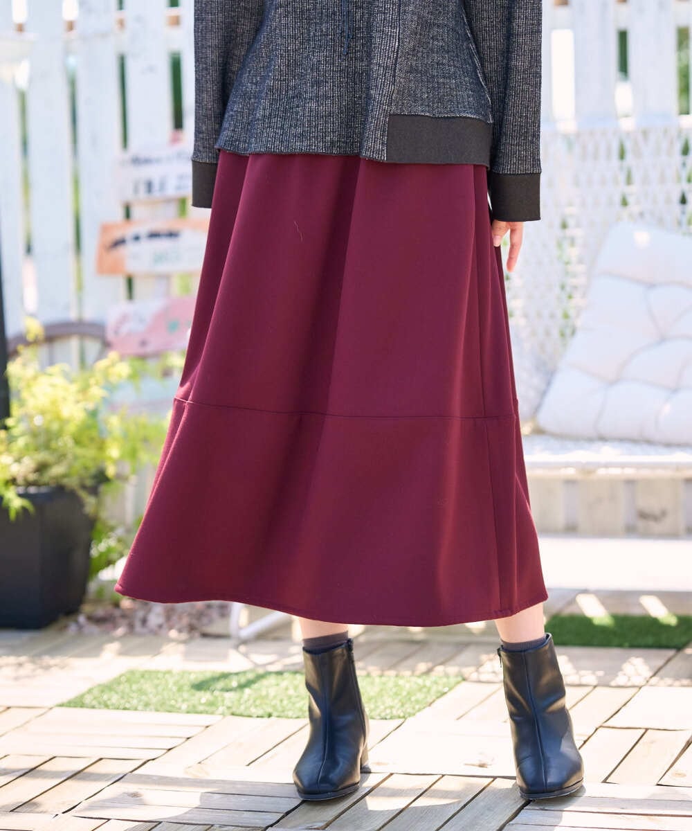 NGHAH36270 GIANNI LO GIUDICE(ジャンニ ロ ジュディチェ) [洗える・日本製]2WAYツイル裏起毛スカート ベージュ