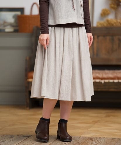 NGHAH46330 GIANNI LO GIUDICE ウールリファインガーゼスカート