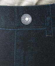 NGHAI23250 GIANNI LO GIUDICE(ジャンニ ロ ジュディチェ) [洗える・リバーシブル]片面起毛デニムプリントスカート ネイビー