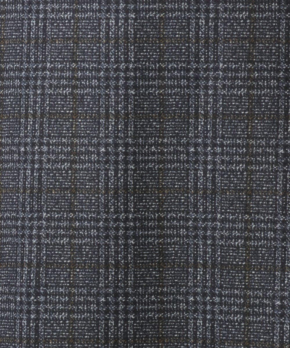 NGHAI23250 GIANNI LO GIUDICE(ジャンニ ロ ジュディチェ) [洗える・リバーシブル]片面起毛デニムプリントスカート ネイビー