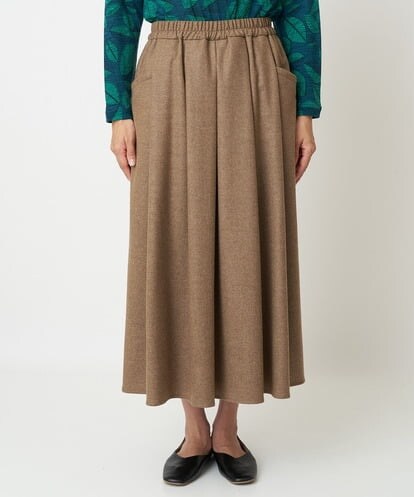NGHAW09250 GIANNI LO GIUDICE [日本製]NEWOOLカシミヤツイルスカート