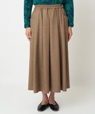NGHAW09250 GIANNI LO GIUDICE(ジャンニ ロ ジュディチェ) [日本製]NEWOOLカシミヤツイルスカート ベージュ