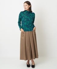 NGHAW09250 GIANNI LO GIUDICE(ジャンニ ロ ジュディチェ) [日本製]NEWOOLカシミヤツイルスカート ベージュ