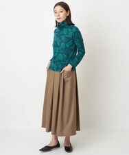 NGHAW09250 GIANNI LO GIUDICE(ジャンニ ロ ジュディチェ) [日本製]NEWOOLカシミヤツイルスカート ベージュ