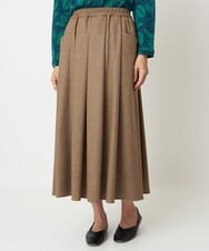 NGHAW09250 GIANNI LO GIUDICE(ジャンニ ロ ジュディチェ) [日本製]NEWOOLカシミヤツイルスカート ベージュ