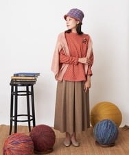 NGHAW09250 GIANNI LO GIUDICE(ジャンニ ロ ジュディチェ) [日本製]NEWOOLカシミヤツイルスカート ベージュ
