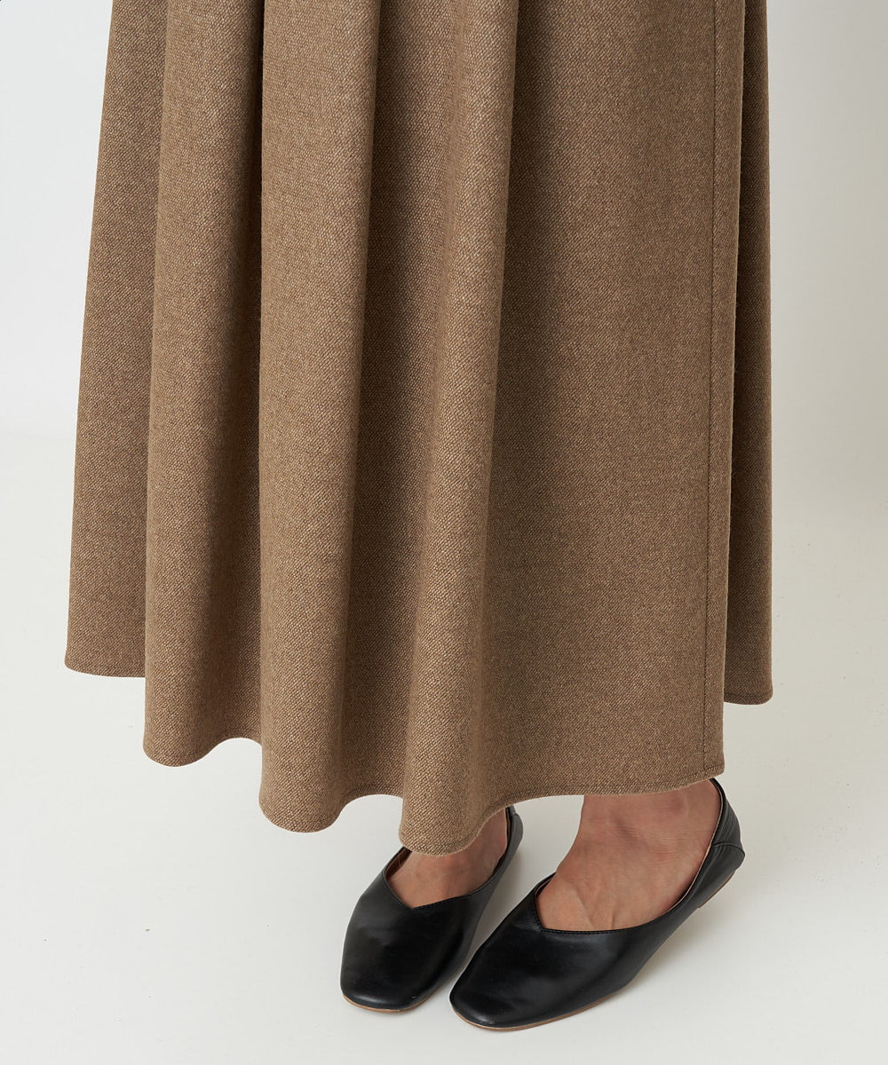 NGHAW09250 GIANNI LO GIUDICE(ジャンニ ロ ジュディチェ) [日本製]NEWOOLカシミヤツイルスカート ベージュ