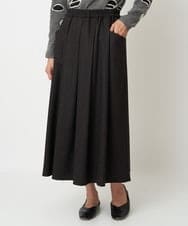 NGHAW09250 GIANNI LO GIUDICE(ジャンニ ロ ジュディチェ) [日本製]NEWOOLカシミヤツイルスカート ブラウン