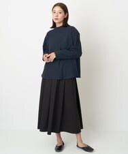 NGHAW09250 GIANNI LO GIUDICE(ジャンニ ロ ジュディチェ) [日本製]NEWOOLカシミヤツイルスカート ブラウン