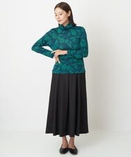 NGHAW09250 GIANNI LO GIUDICE(ジャンニ ロ ジュディチェ) [日本製]NEWOOLカシミヤツイルスカート ブラウン