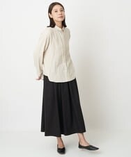 NGHAW09250 GIANNI LO GIUDICE(ジャンニ ロ ジュディチェ) [日本製]NEWOOLカシミヤツイルスカート ブラウン