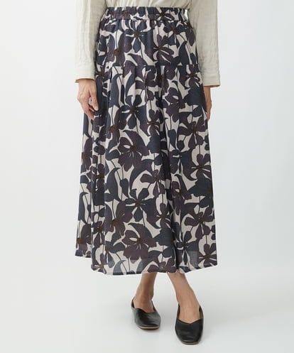 NGHAW12330 GIANNI LO GIUDICE ボイルフラワープリントスカート