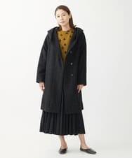 NGHAW30330 GIANNI LO GIUDICE(ジャンニ ロ ジュディチェ) ウール混ビエラスカート ブラック