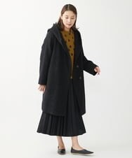 NGHAW30330 GIANNI LO GIUDICE(ジャンニ ロ ジュディチェ) ウール混ビエラスカート ブラック